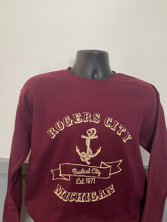 Rogers City Nautical Crewneck Sweatshirt