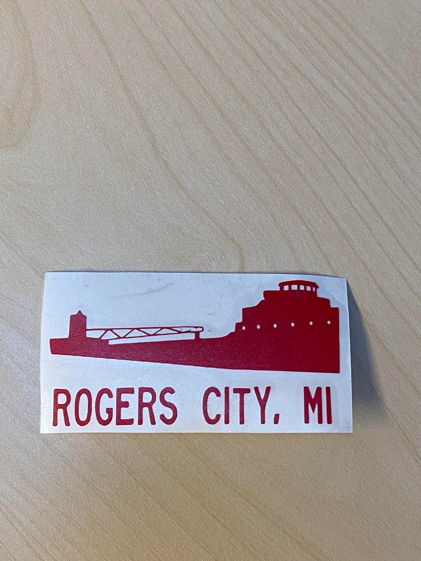 Rogers City MI Freighter Decal