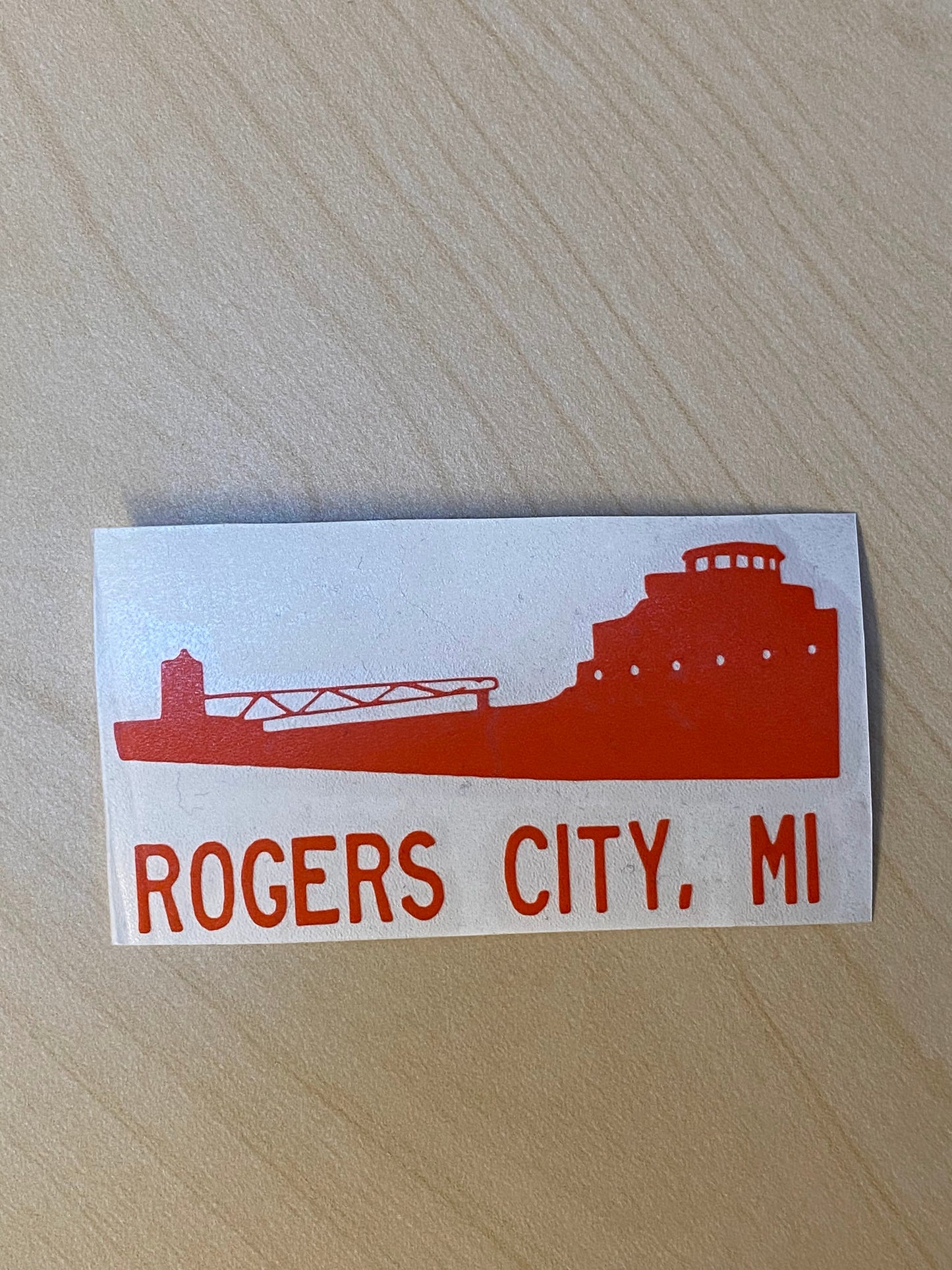 Rogers City MI Freighter Decal