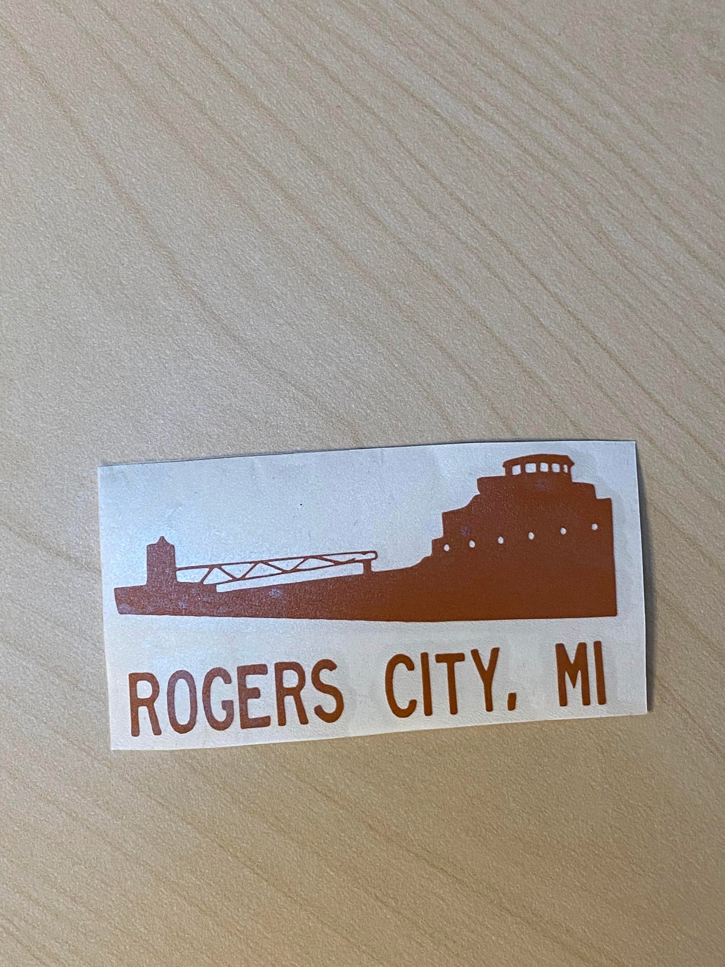 Rogers City MI Freighter Decal