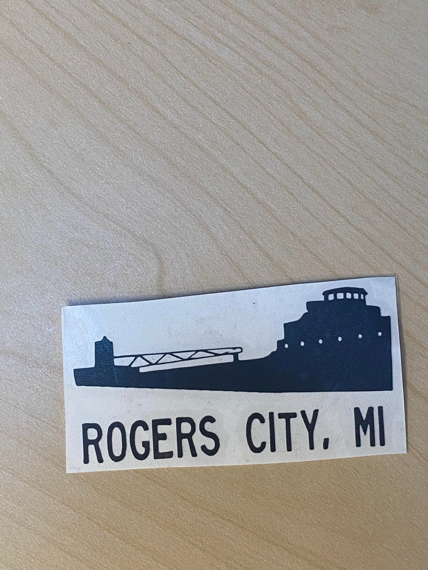 Rogers City MI Freighter Decal