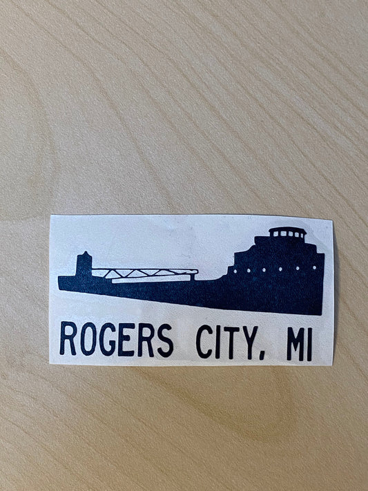 Rogers City MI Freighter Decal