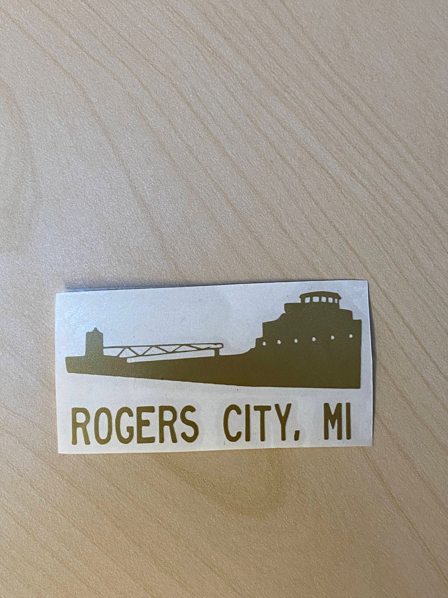 Rogers City MI Freighter Decal