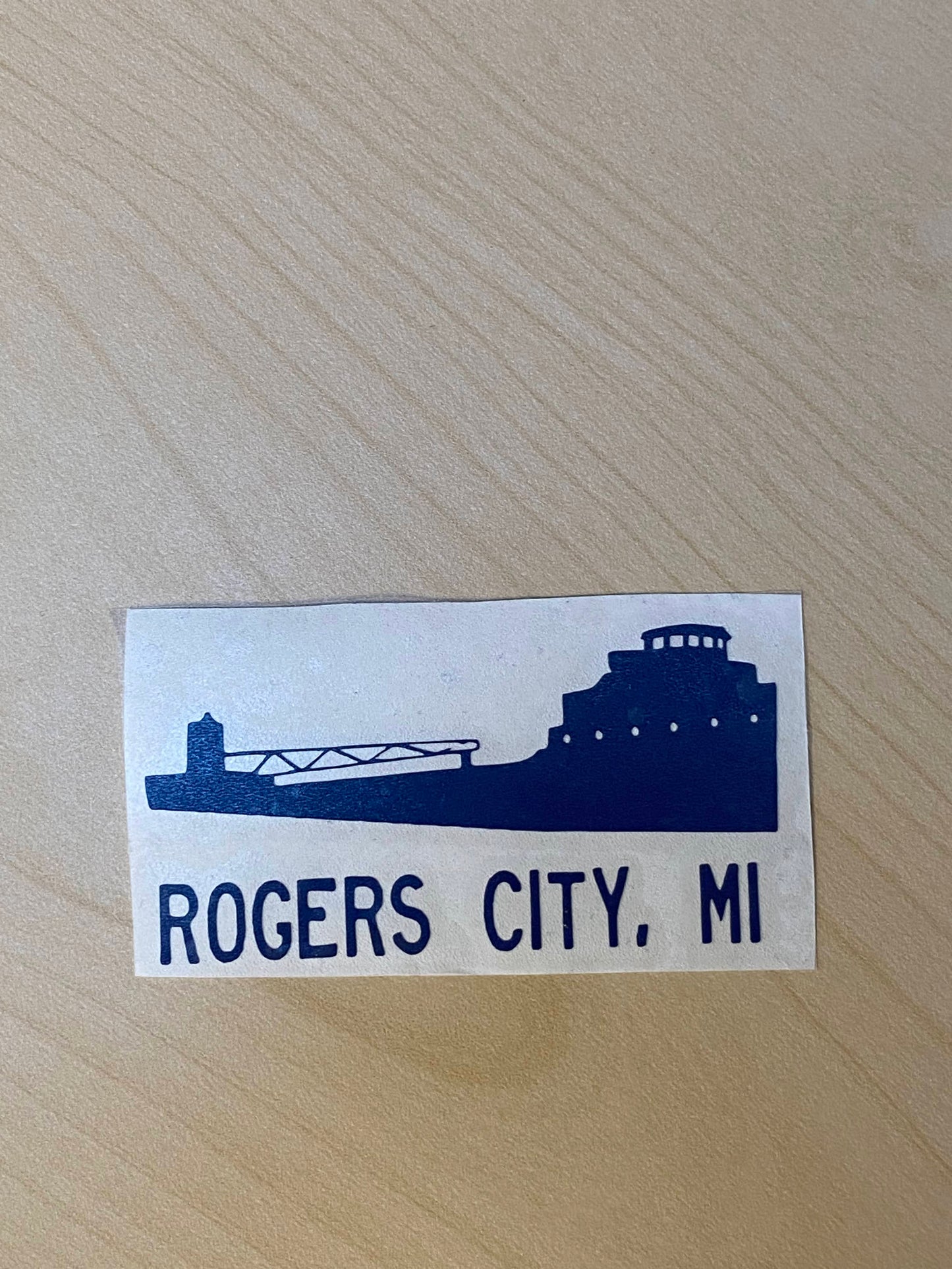 Rogers City MI Freighter Decal