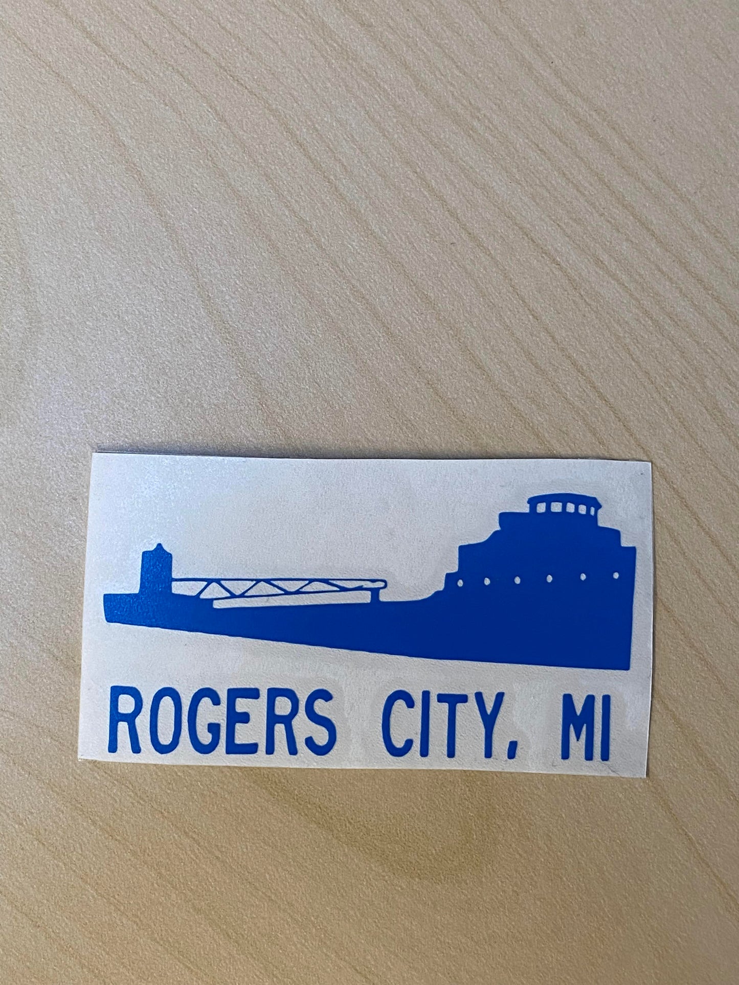 Rogers City MI Freighter Decal