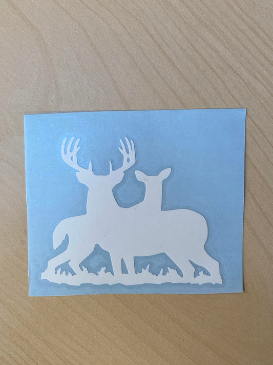 Buck & Doe Decal