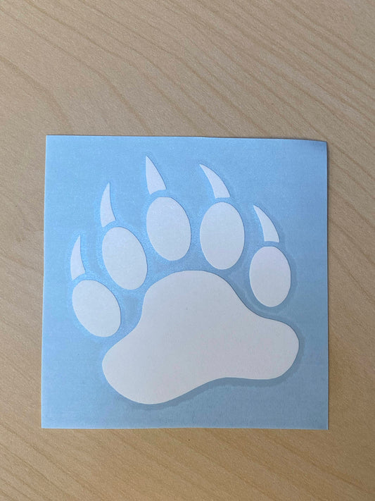 Bear Paw Decal