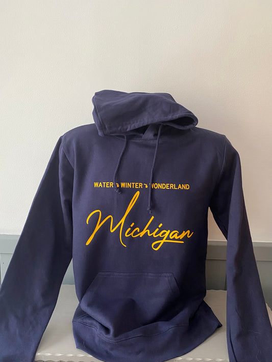 Water Winter Wonderland Michigan Hoodie