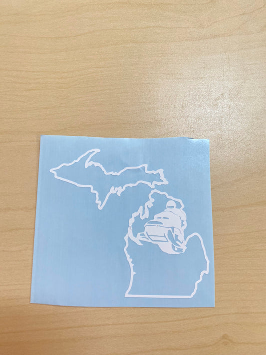 Michigan Snowmobile Decal